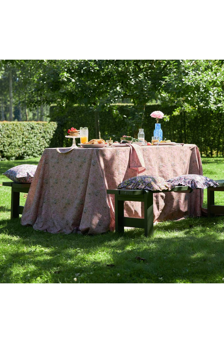 Sophie Williamson Design Tablecloth Mussels from Brussels, Alternate, color, Pink