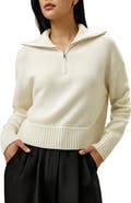 Lilysilk Relaxed Fit Wool-Cashmere  Blend Sweater for Women