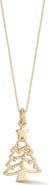 Ember Fine Jewelry <p>14K Gold Christmas Tree Pendant Necklace</p>