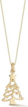 Ember Fine Jewelry <p>14K Gold Christmas Tree Pendant Necklace</p>