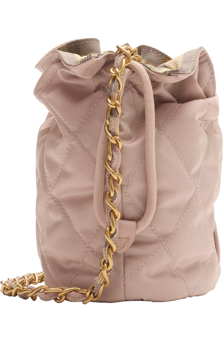 Burberry Reversible Horseshoe Chain Pouch, Alternate, color, Rose Beige