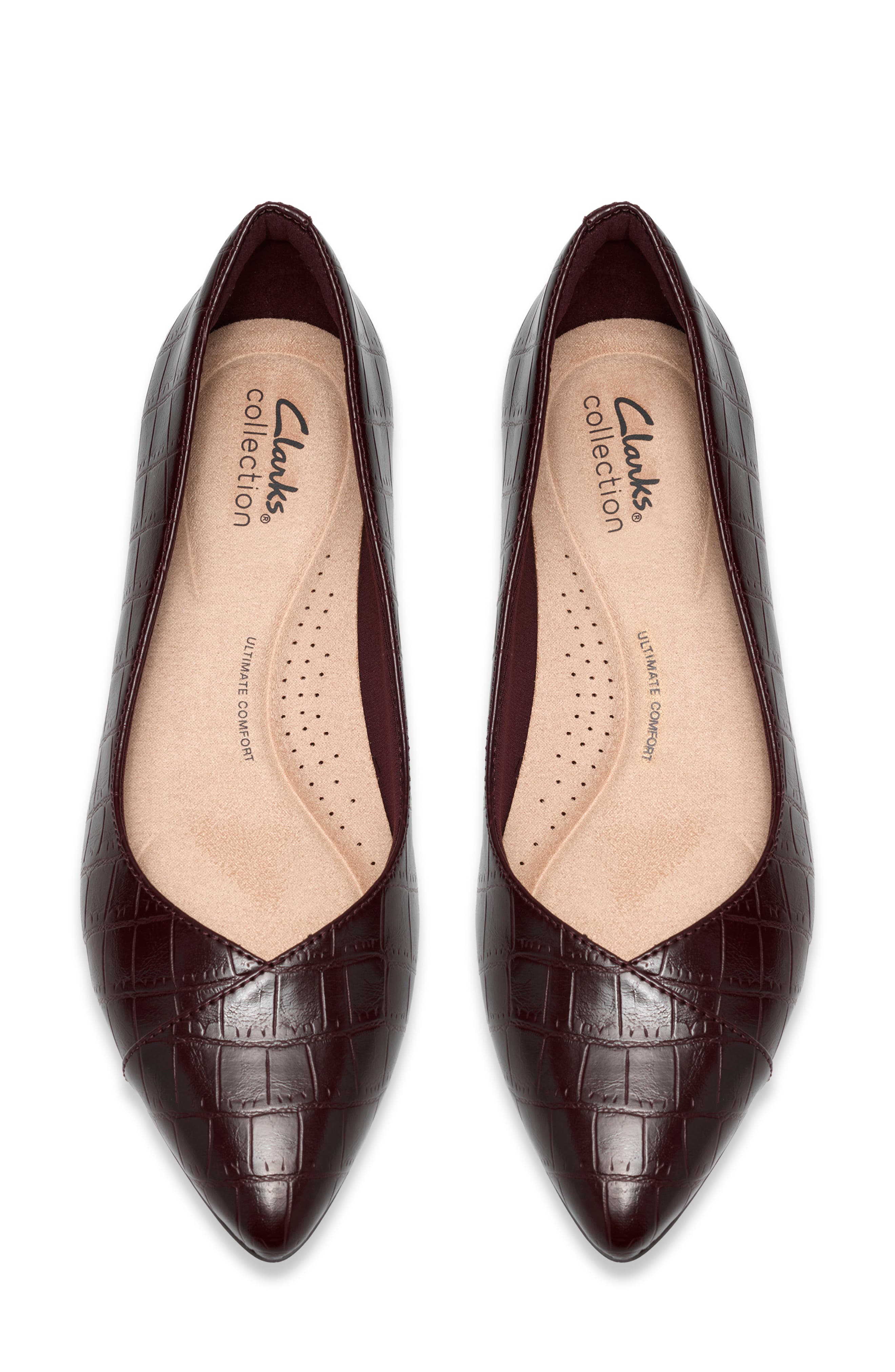 Natalyn Skimmer Flat, Alternate, color, BURGUNDY INTEREST