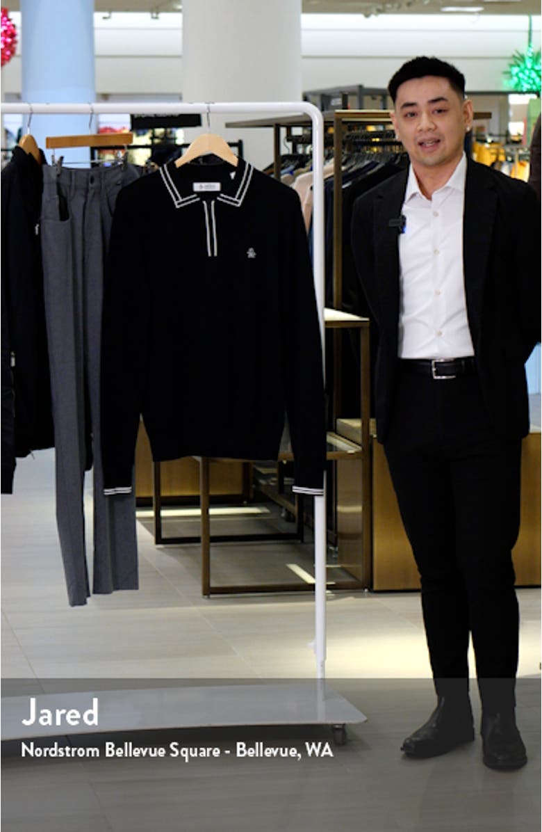 Tipped Zip Polo Sweater, sales video thumbnail