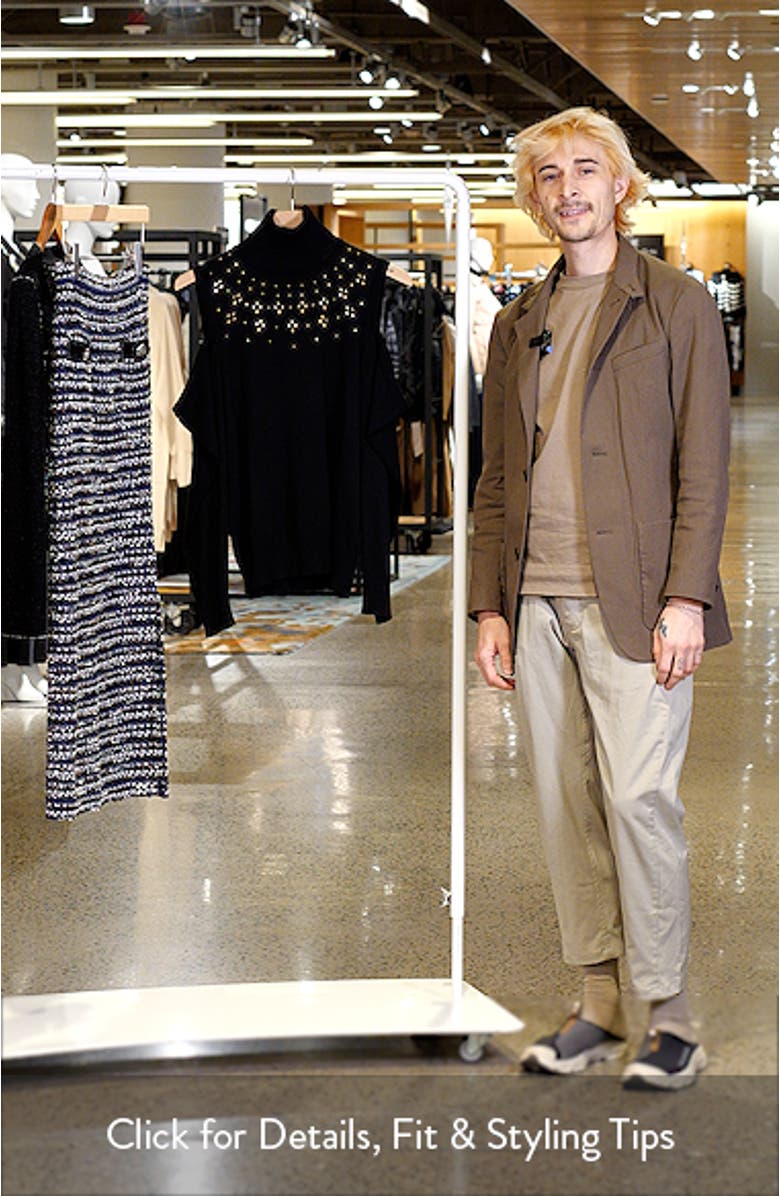 Embellished Cold Shoulder Turtleneck Sweater, sales video thumbnail