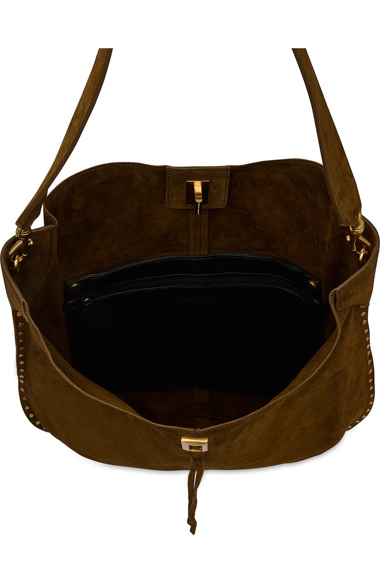 Rebecca Minkoff Slim Darren Suede Hobo Bag, Alternate, color,