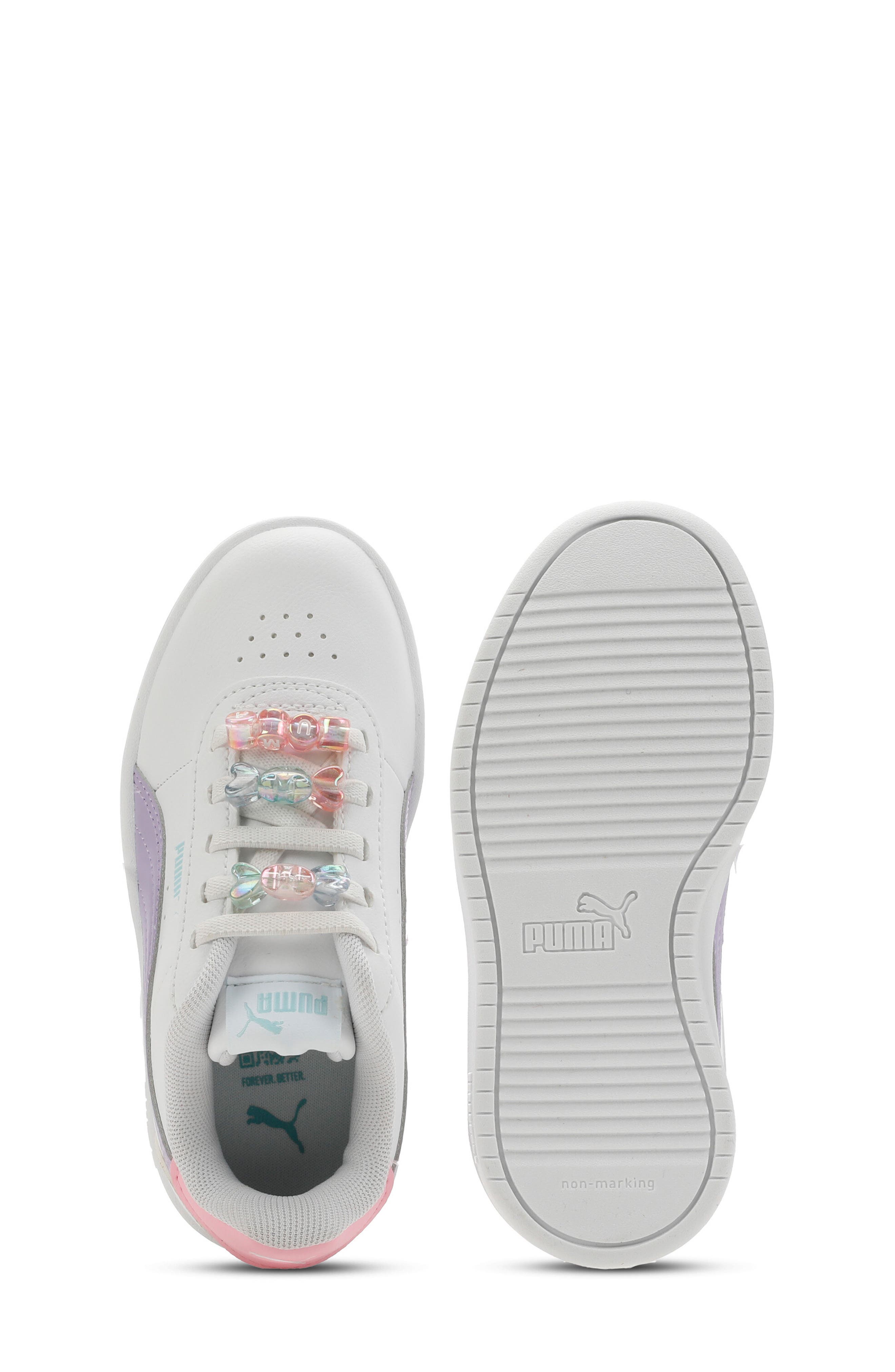 Kids' Juna Jelly Beads Sneaker, Alternate, color, PUMA WHITE/ LAVENDER/ AQUA