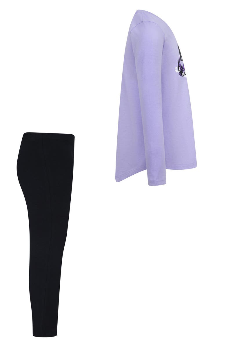 Nike Kids' Fresh Cut T-Shirt & Leggings Set, Alternate, color, Black