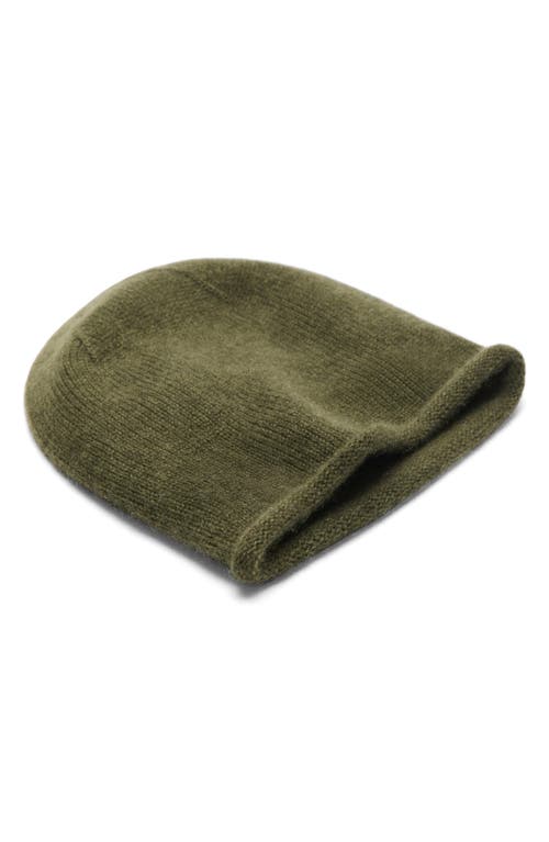 Mango Cashmere Beanie In Green