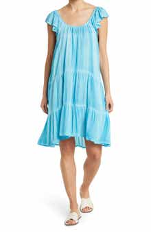 BOHO ME Tiered Off-the-Shoulder Dress