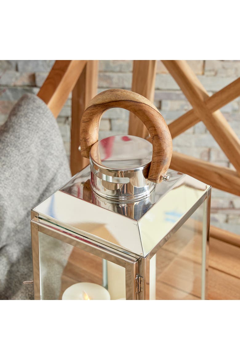 Oceanside Outdoor Lantern, Alternate, color, Silver