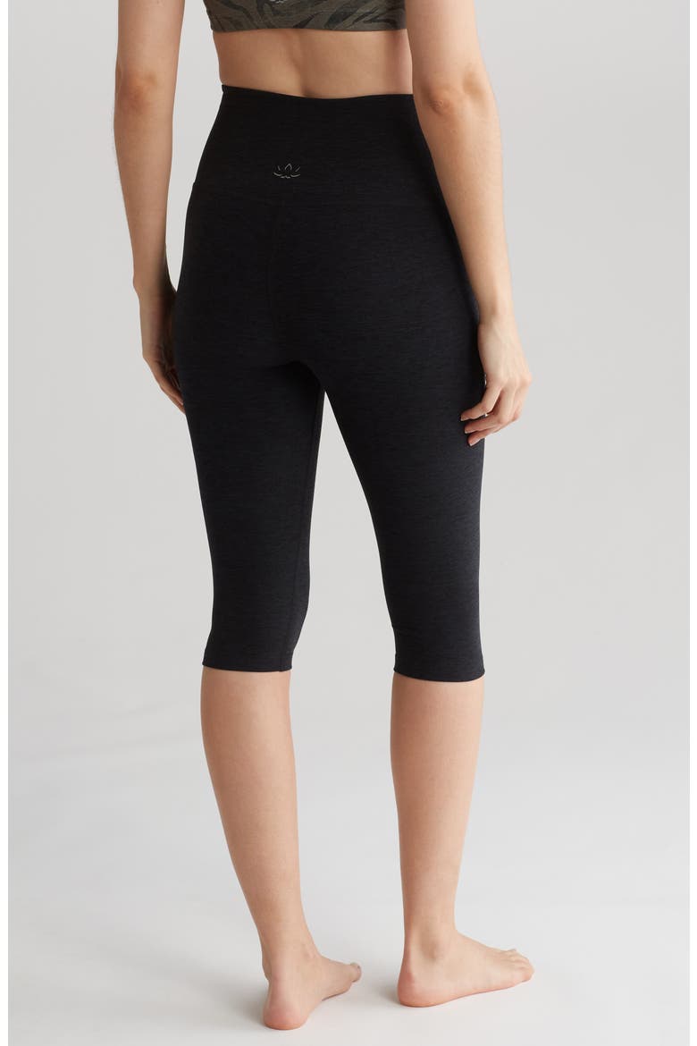 High Waist Crop Leggings, Alternate, color, DARKEST NIGHT