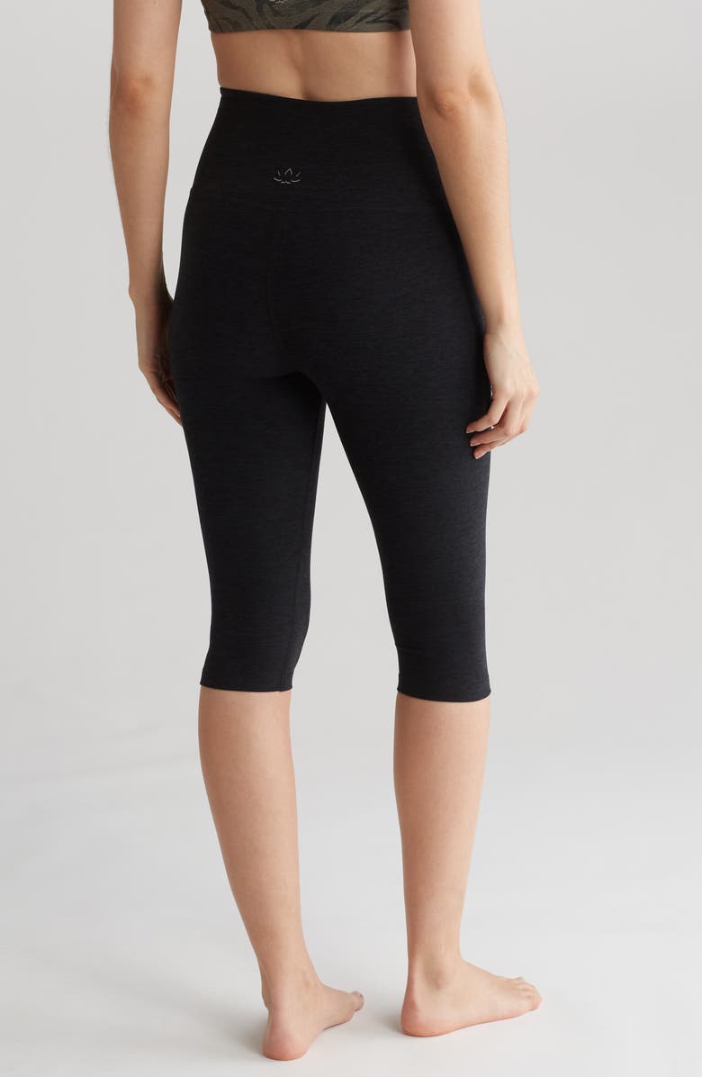 Beyond Yoga High Waist Crop Leggings, Alternate, color, Darkest Night