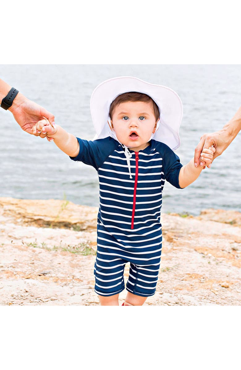 RuggedButts Rashguard Swimsuit & Hat Set, Alternate, color,