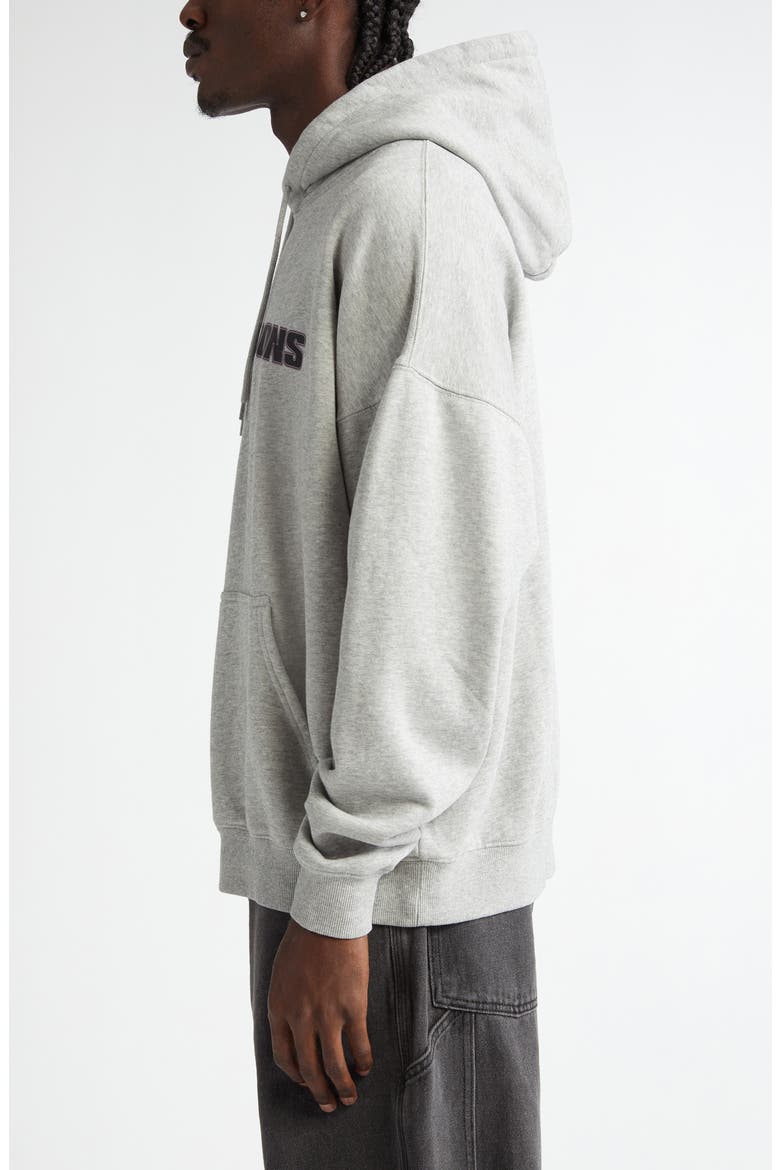 Presence Cotton Fleece Graphic Hoodie, Alternate, color, HEATHER GREY