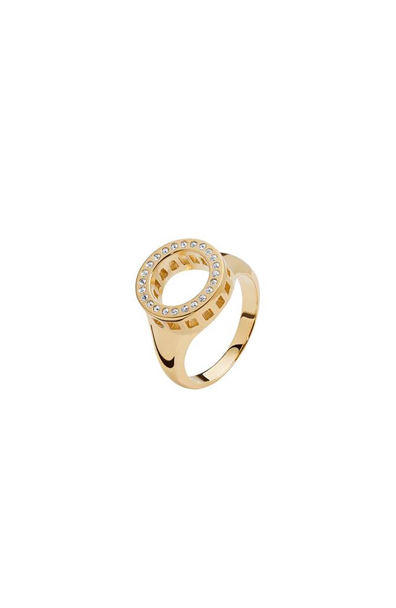 Lucy Quartermaine Art Deco Halo Ring, Main, color, Gold Vermeil