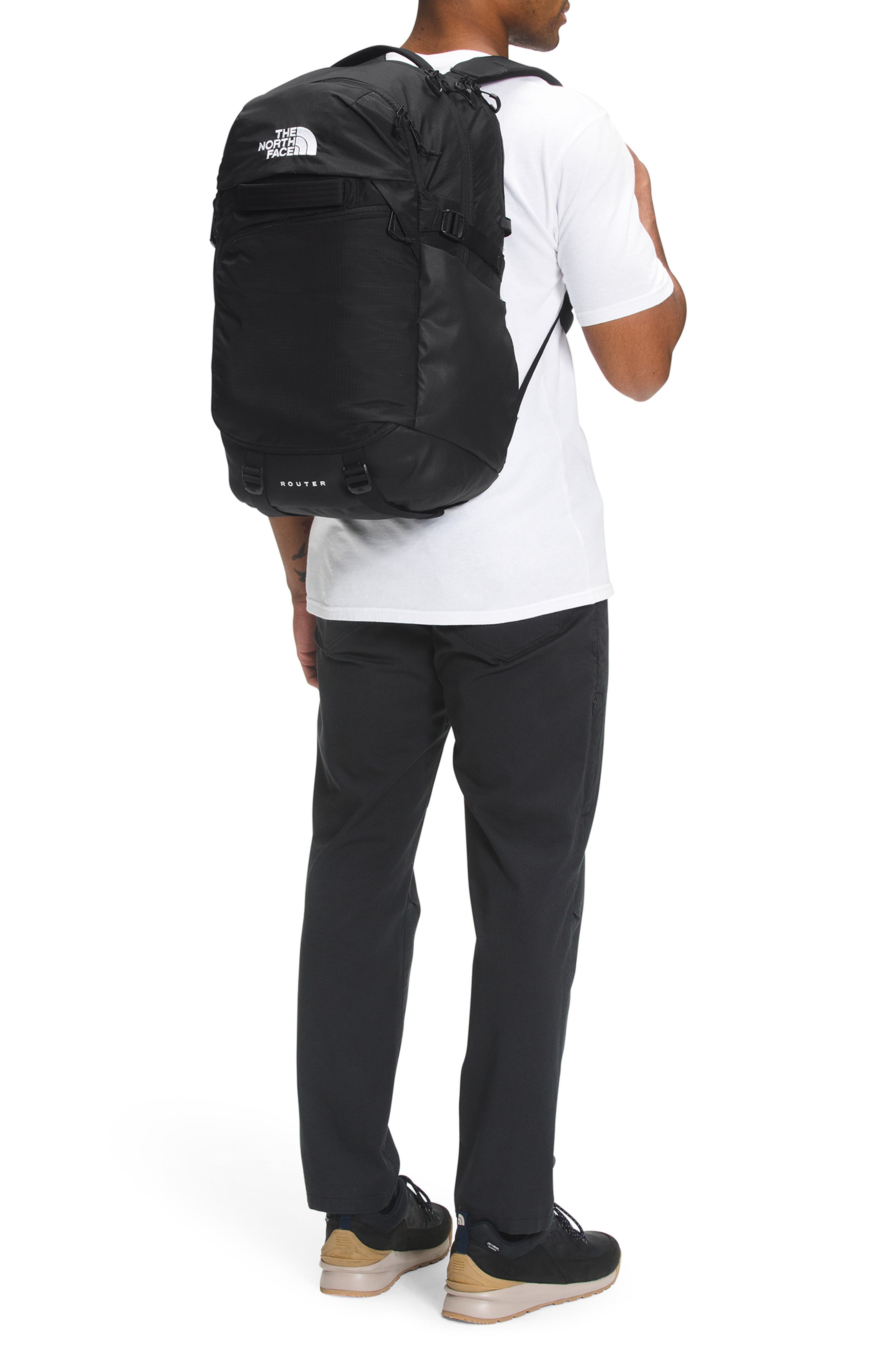 The North Face Router Water Repellent Nylon Ripstop Backpack, Alternate, color, 