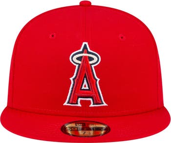 Men's New Era  Red Los Angeles Angels Game Authentic Collection On Field 59FIFTY Fitted Hat