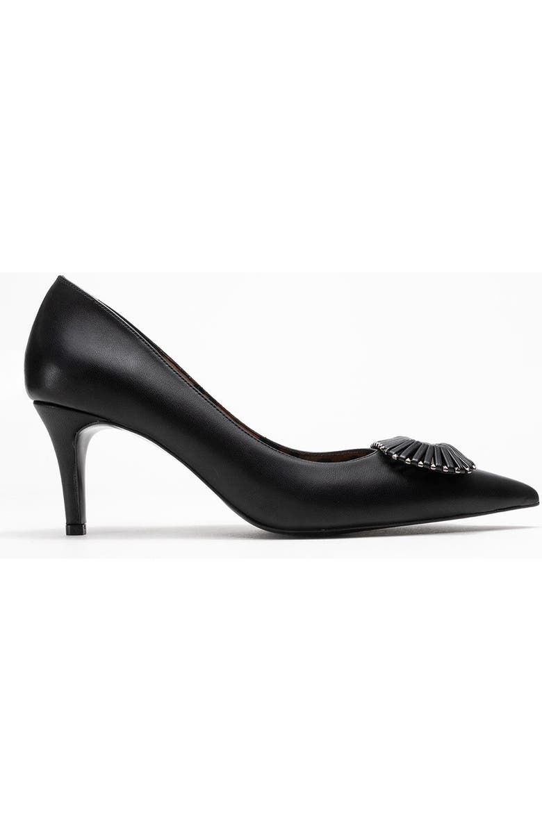 Prologue Shoes Great Buckle Pointed Toe Pump, Alternate, color, Black