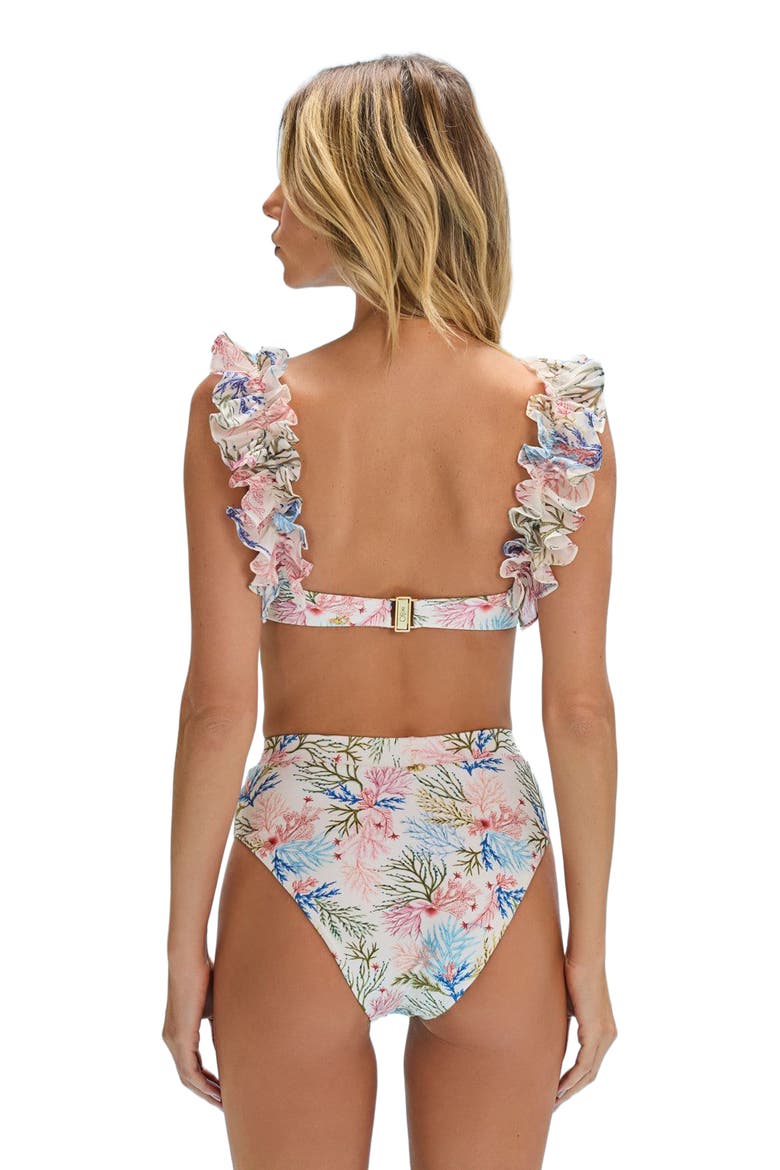 Seaweed Flutter Bikini Top, Main, color, OFF WHITE