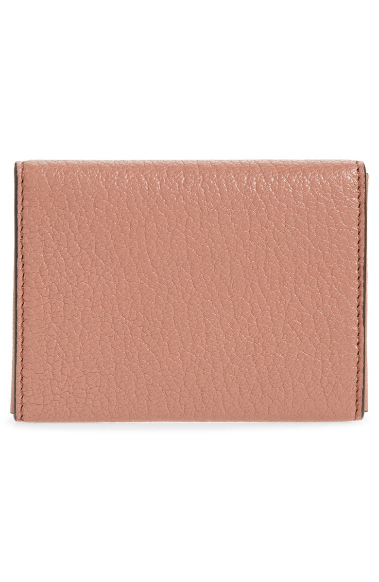 Chloé Envelope Card Holder, Alternate, color, Nougat