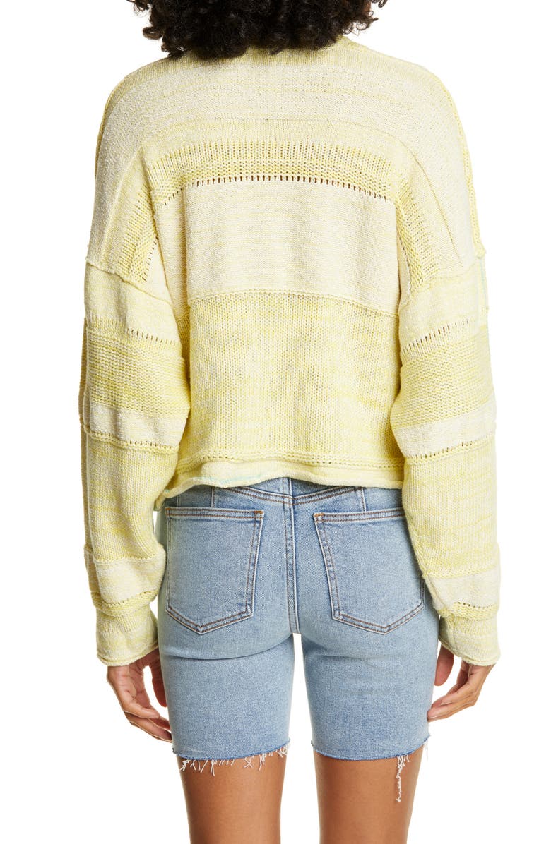 Free People Lemonade Stand Sweater, Alternate, color, Yellow