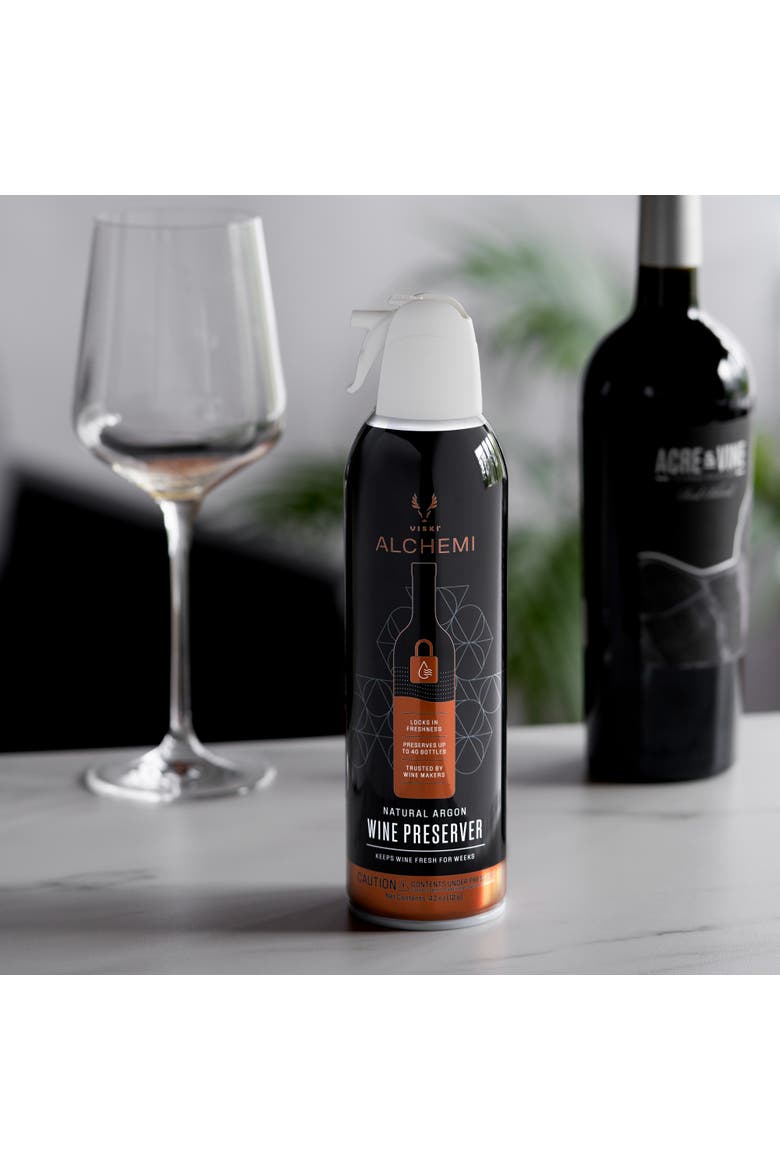 Alchemi Natural Argon Wine Preserver, Alternate, color, Black