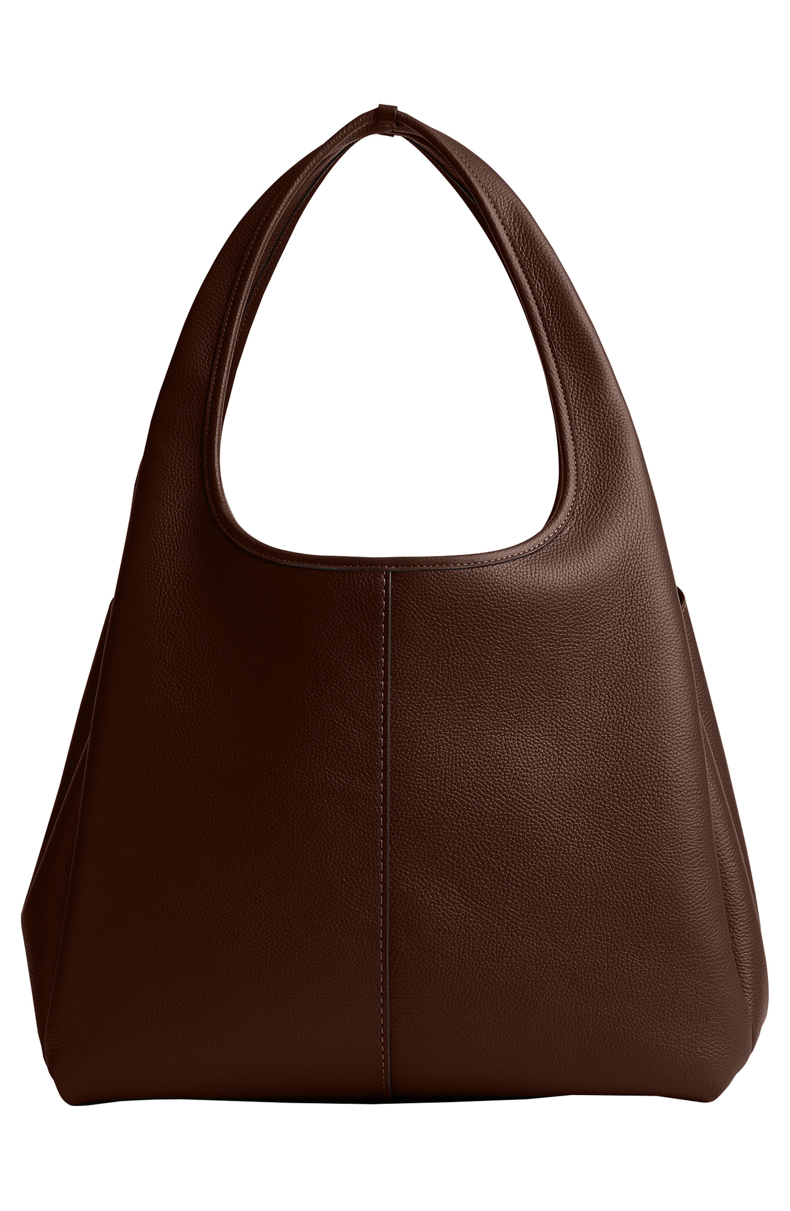 Lana Polished Pebble Leather Shoulder Bag, Alternate, color, BRASS/ MAPLE