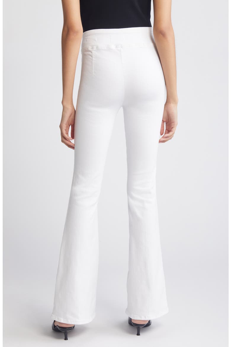 The Jet Set Flare Pull-On Jeans, Alternate, color, WHITE