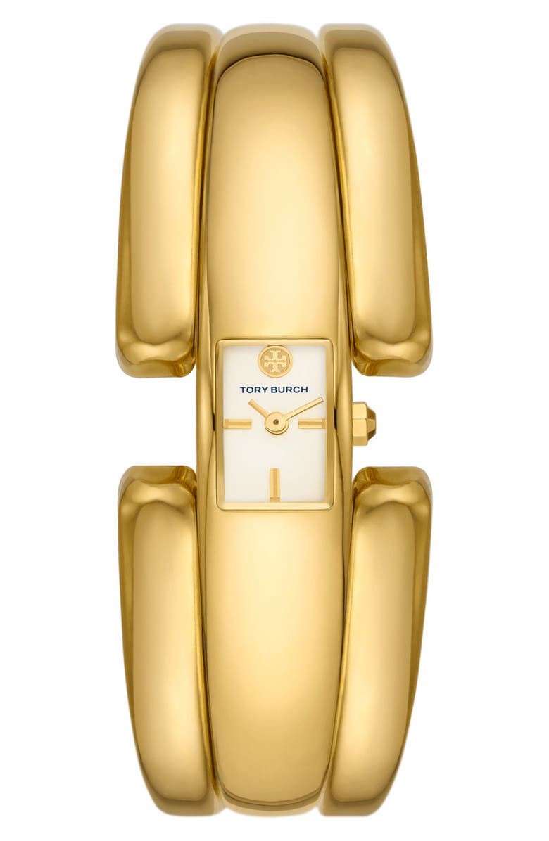 Tory Burch The Puzzle Cuff Bracelet Watch, 15mm x 19mm, Main, color,