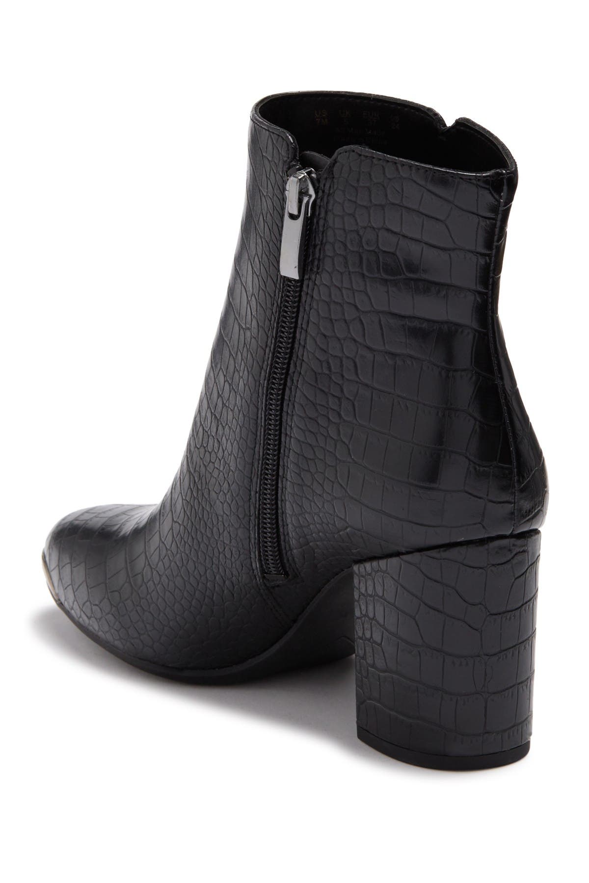 Franco Sarto Bianco Croc Embossed Boot, Main, color, 