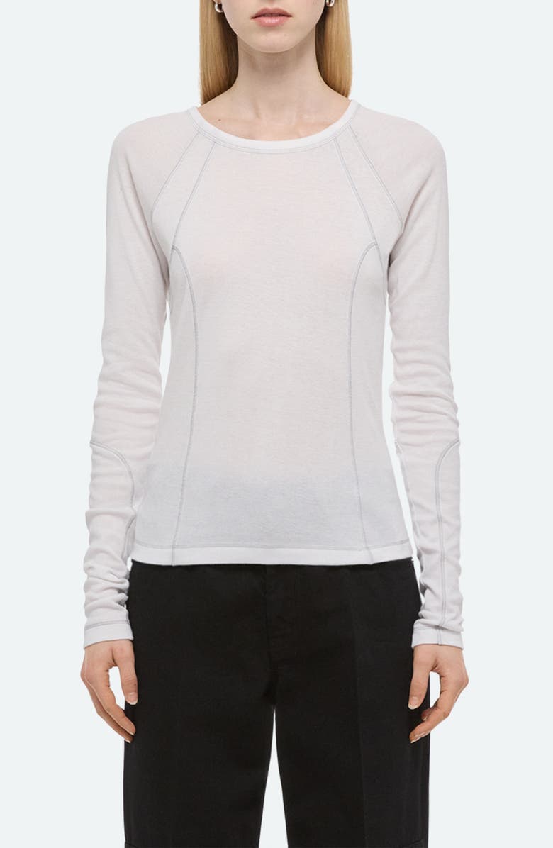 Helmut Lang BMX Raglan Top, Main, color, Optic White