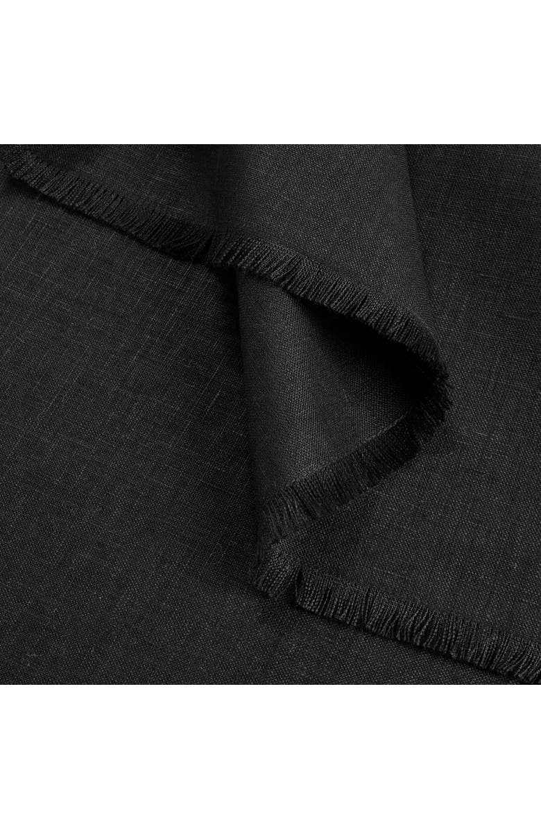Solino Home Linen Table Throw - Fringe, 52" x 52", 52" x 52", Alternate, color, Black