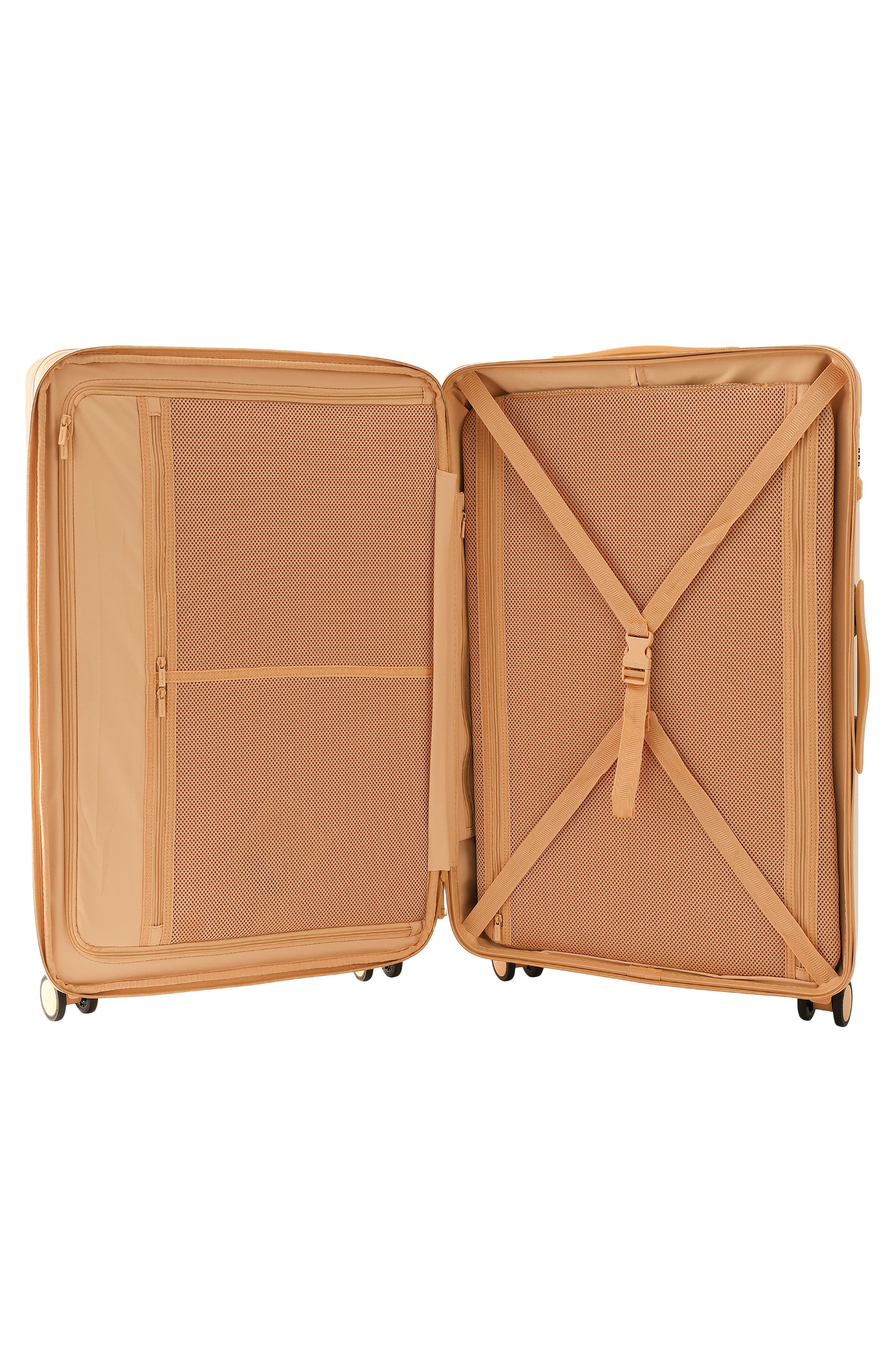 Hedgren Nostos Glossy Medium Spinner Suitcase, Alternate, color, Nectar