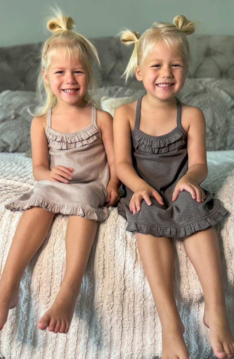 L'ovedbaby Organic Cotton Pointelle Sundress, Alternate, color, 