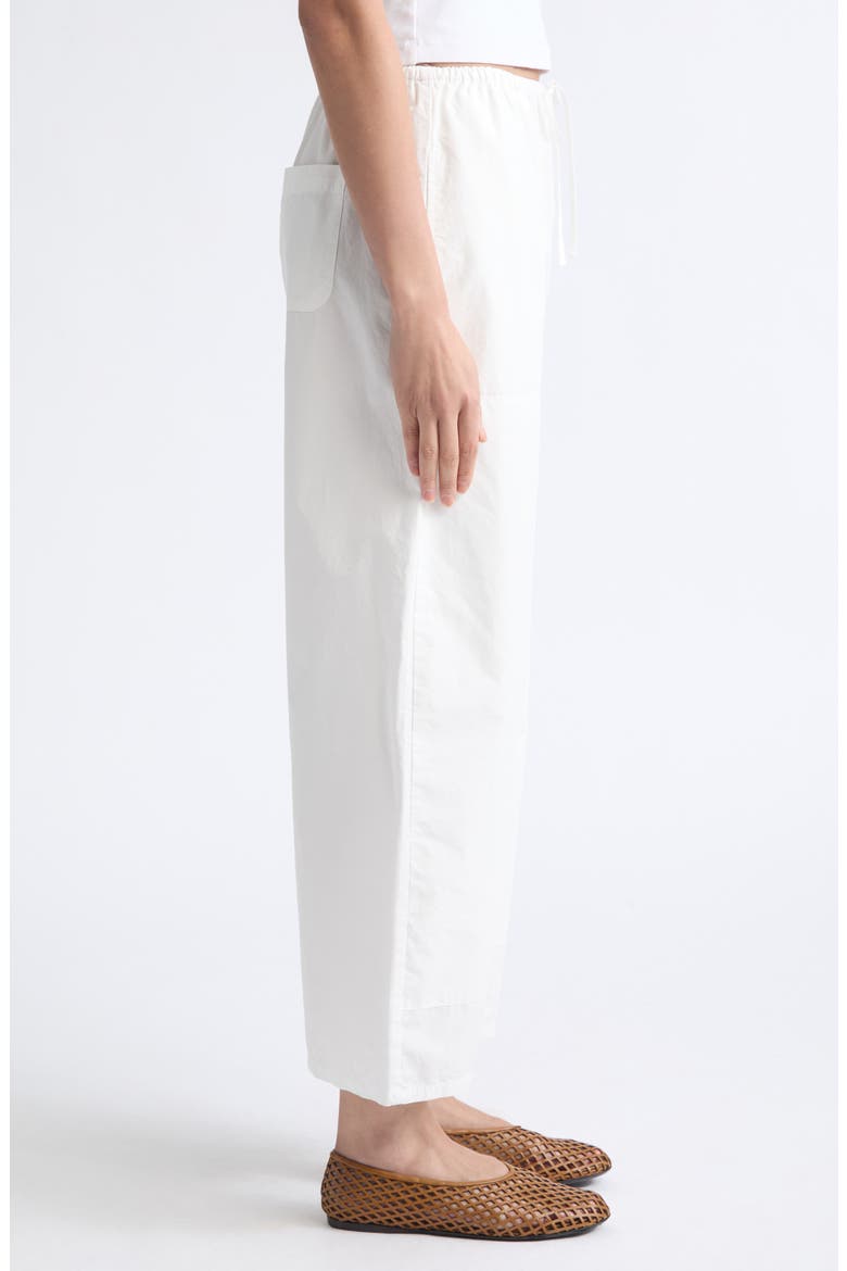 Kyoto Cotton Drawstring Utility Crop Pants, Alternate, color, ICE