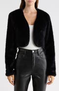 Madden Girl Cropped Faux Fur Bolero