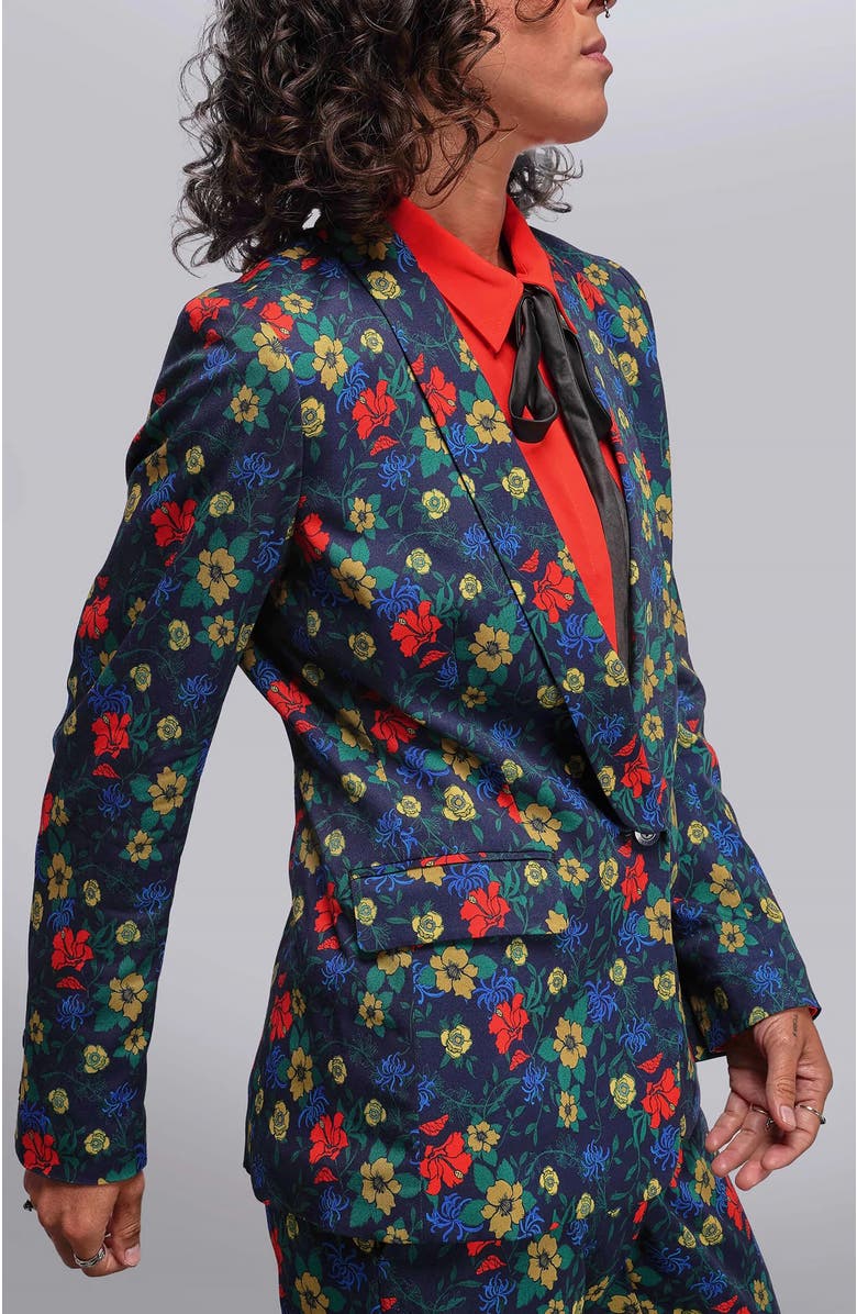 WILDFANG The Empower Tux Blazer, Alternate, color, Wildflower Chili