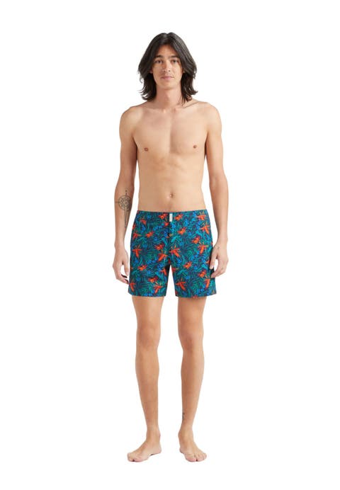 Men's Tropical Flower Stretch Board Shorts