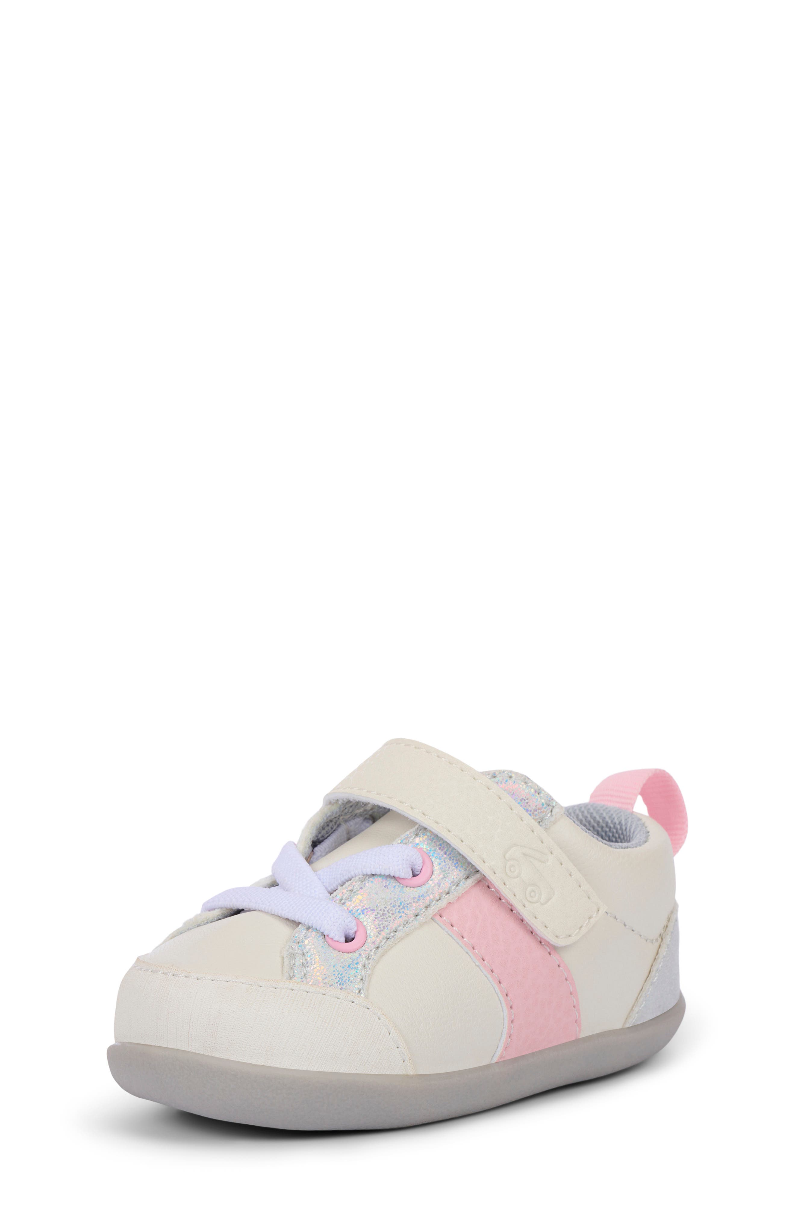 See Kai Run Kids' Mini Connor Sneaker, Alternate, color, White/Pink