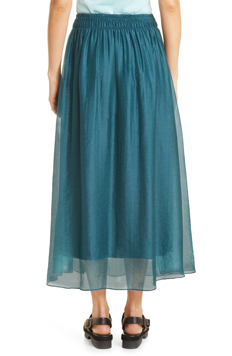 Vince Smocked Waist Maxi Skirt, Alternate, color,
