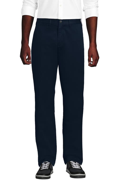 Lands' End Travel Kit Comfort Waist Classic Fit Chino Pant In Blue