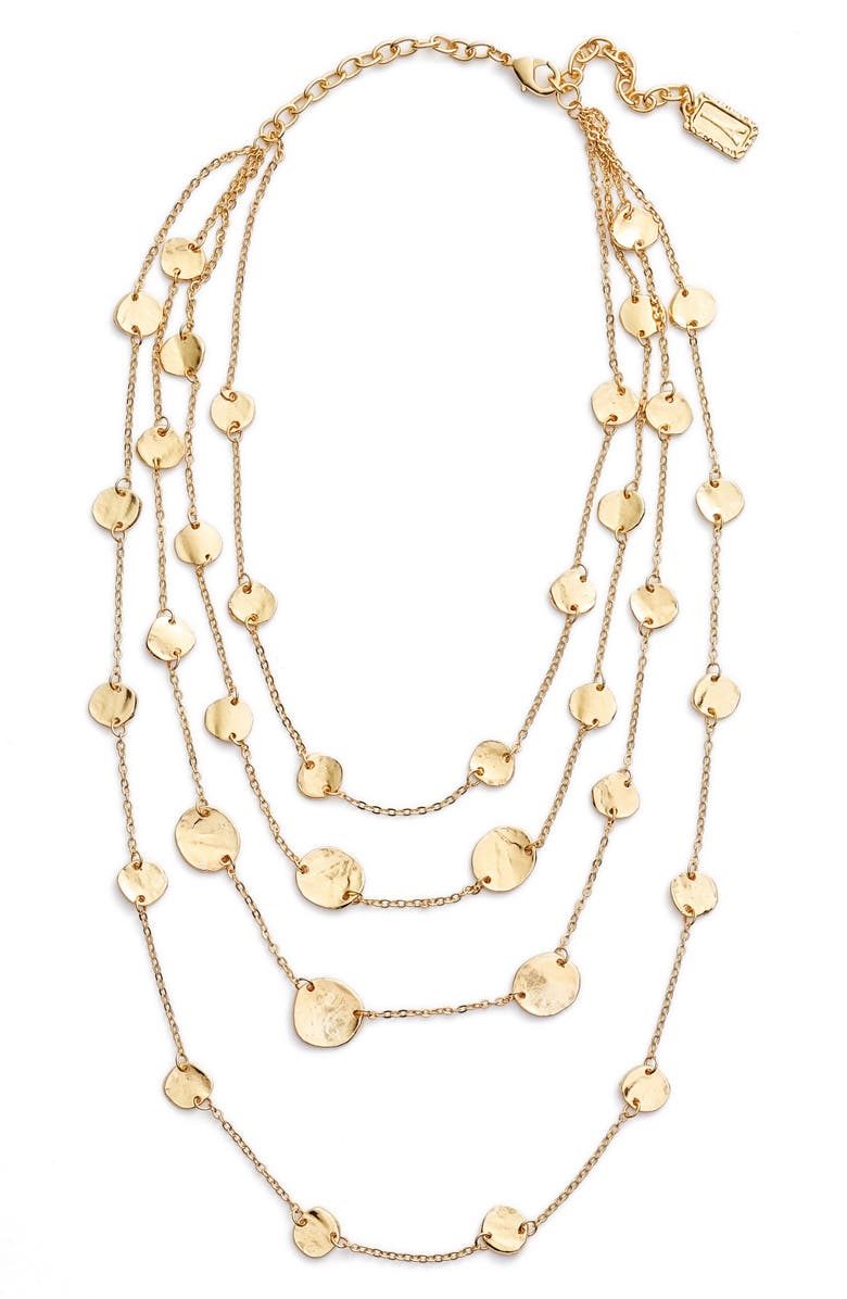 Karine Sultan Manon Layered Necklace, Main, color,