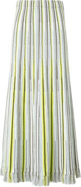 Akris punto Stripe Mixed Stitch Maxi Sweater Skirt