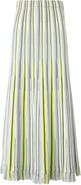 Akris punto Stripe Mixed Stitch Maxi Sweater Skirt