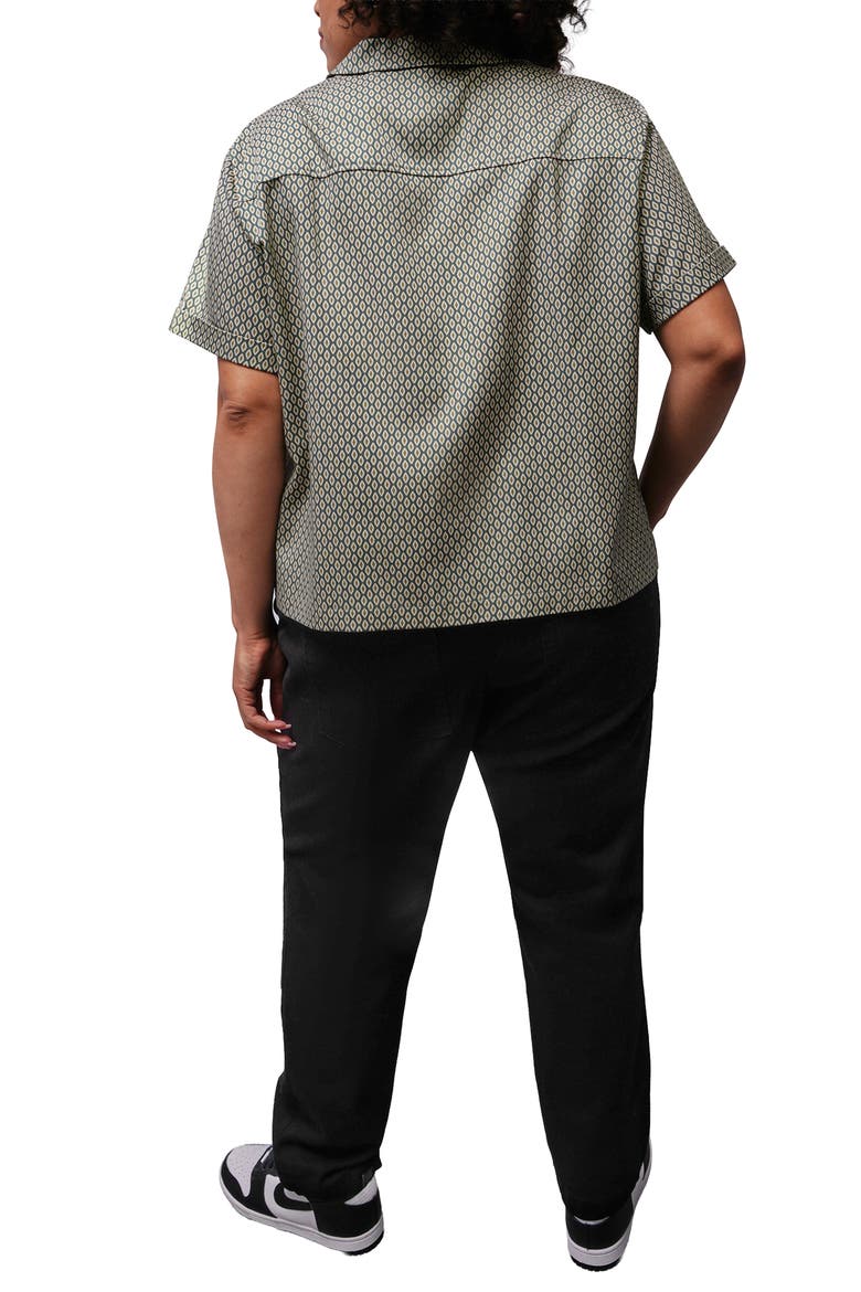 The Everyday Camp Button Up, Alternate, color, DIAMONDS FOREST