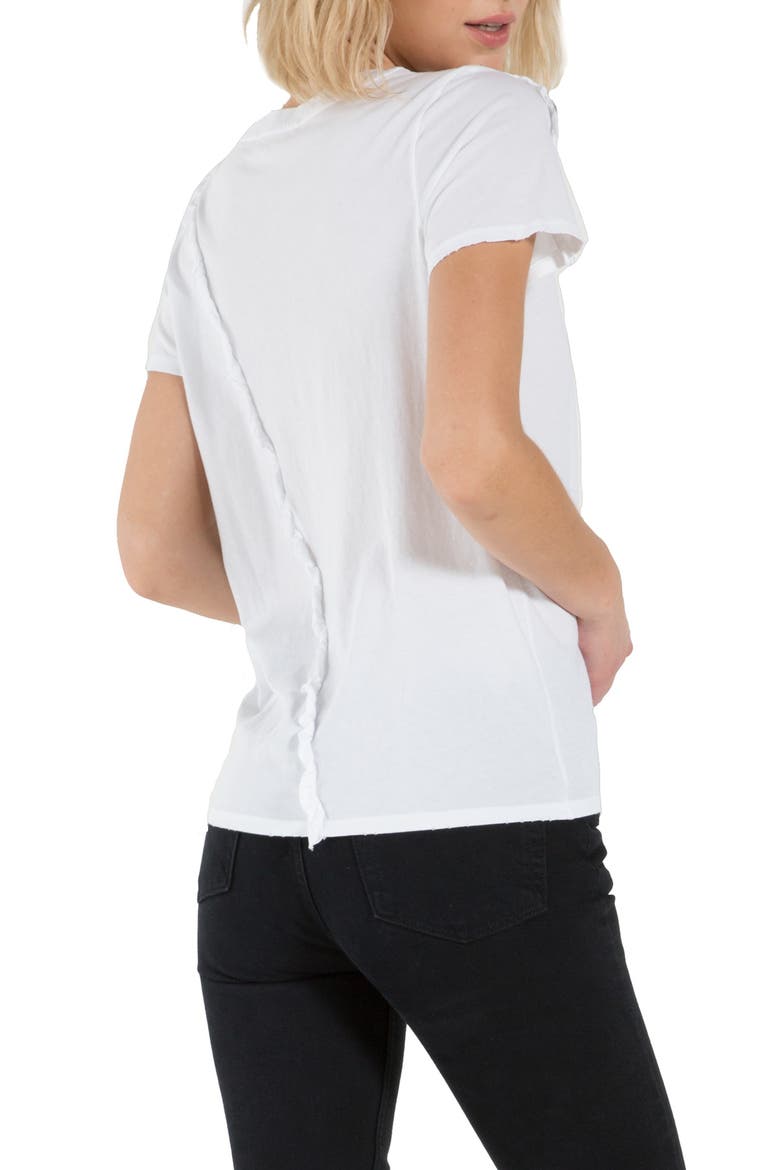 Sol Ruffle Tee, Alternate, color, WHITE