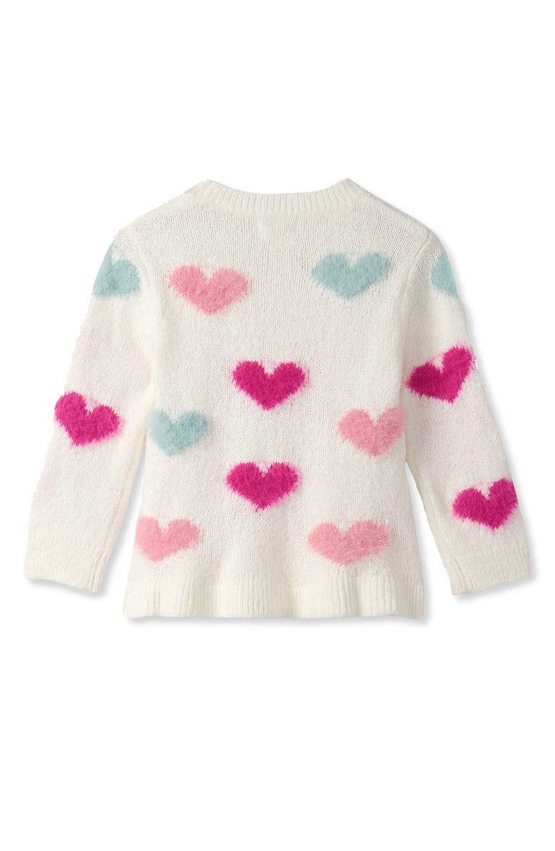 Hatley Hearts Sweater, Alternate, color, Natural
