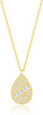 SIMONA CZ Pear Pendant Necklace