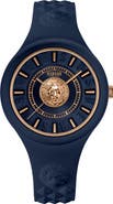 VERSUS Versace Women's Fire Island Lion Silicone Strap Watch, 39mm