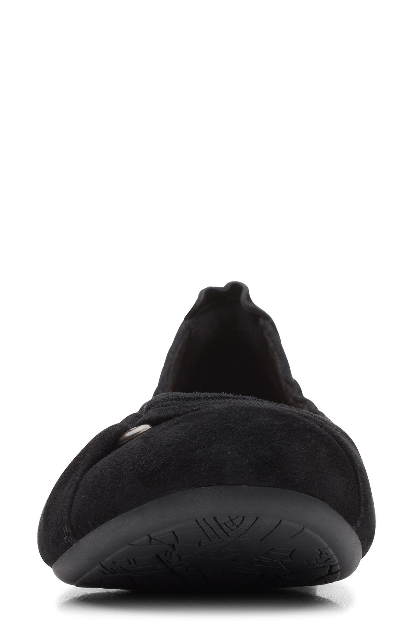 Clarks<sup>®</sup> Rena Step Suede Flat, Alternate, color, 